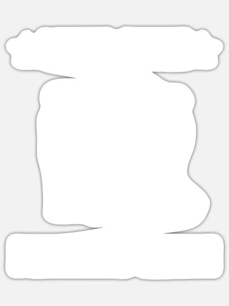 BBQ - Sticker Größe S (10 x 10 cm) - Mattweiß
