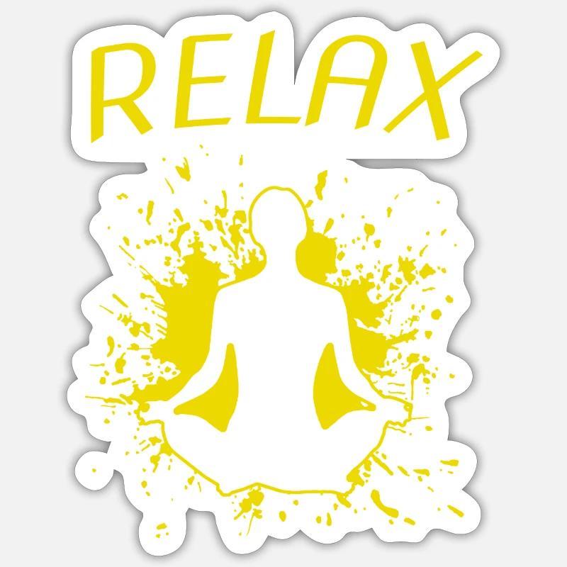 relax Sticker Größe S (10 x 10 cm)