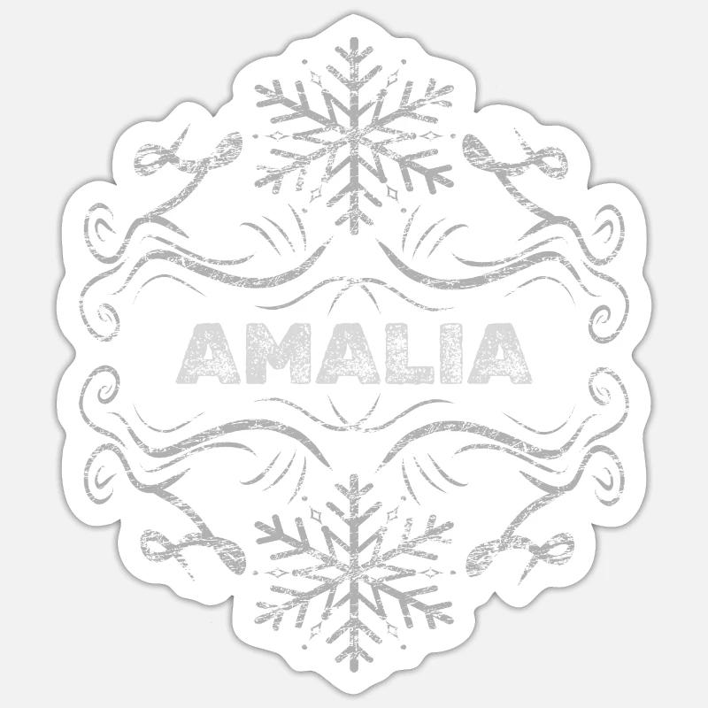 Épouse Amalia - Sticker taille S (10 x 10 cm) - blanc mat