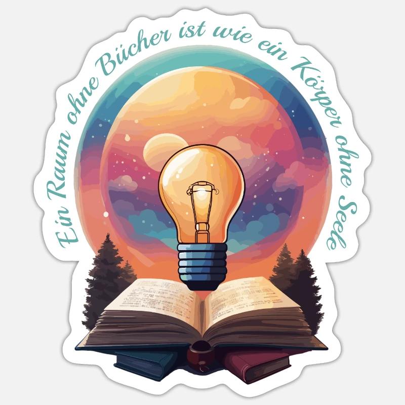 Books Nerd Sticker size S (10 x 10 cm)