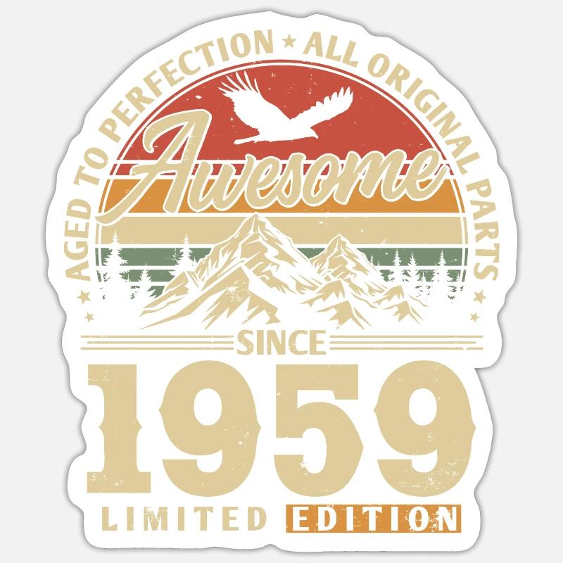Great since 1959 - Sticker size S (10 x 10 cm) - white matte