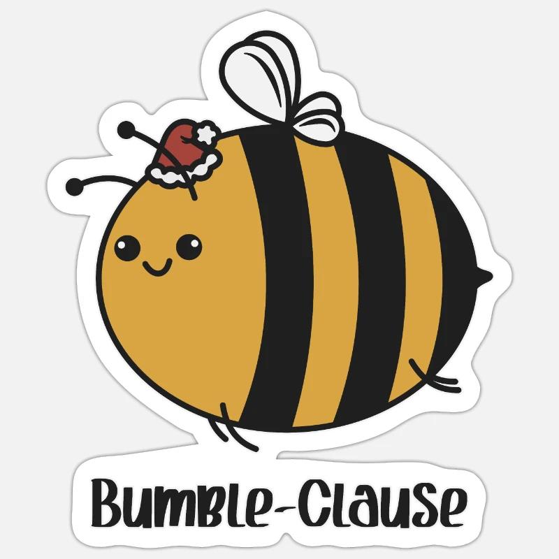 Bumble-Clause Sticker Größe S (10 x 10 cm)