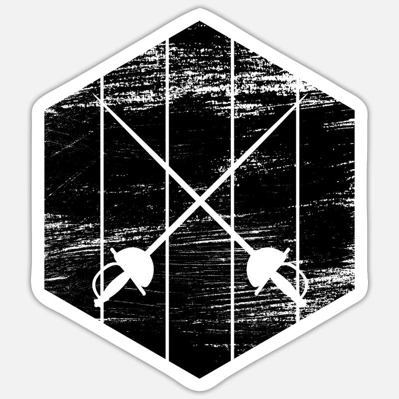 Fechtausrüstung Sticker Größe S (10 x 10 cm)