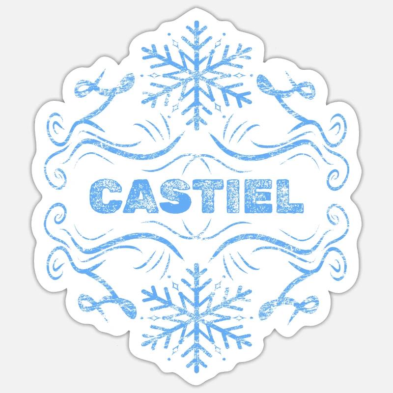 Castiel - Sticker size S (10 x 10 cm) - white matte