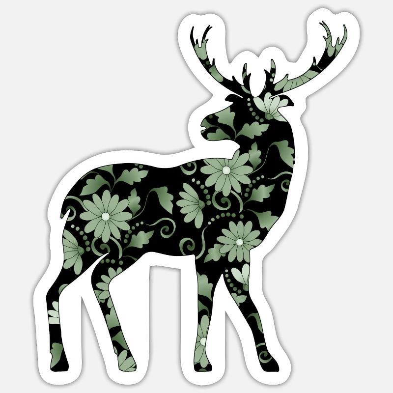Deer Sticker size S (10 x 10 cm)