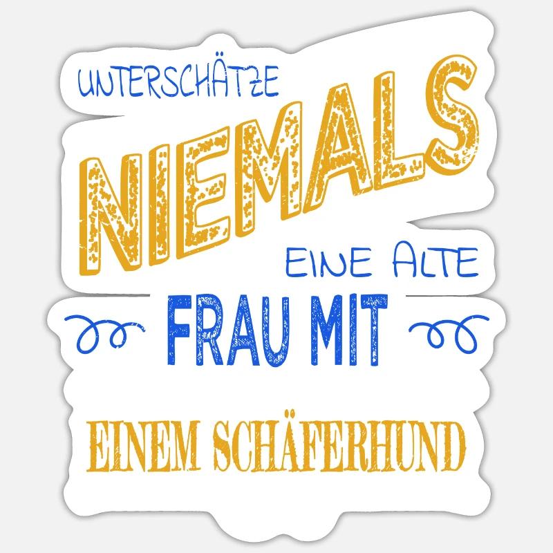 enkelkind beste oma bachhund bluthund - Sticker Größe S (10 x 10 cm) - Mattweiß