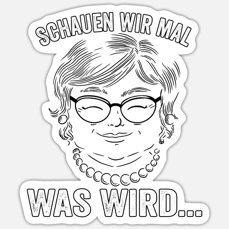 Oma was wird Sticker Größe S (10 x 10 cm)