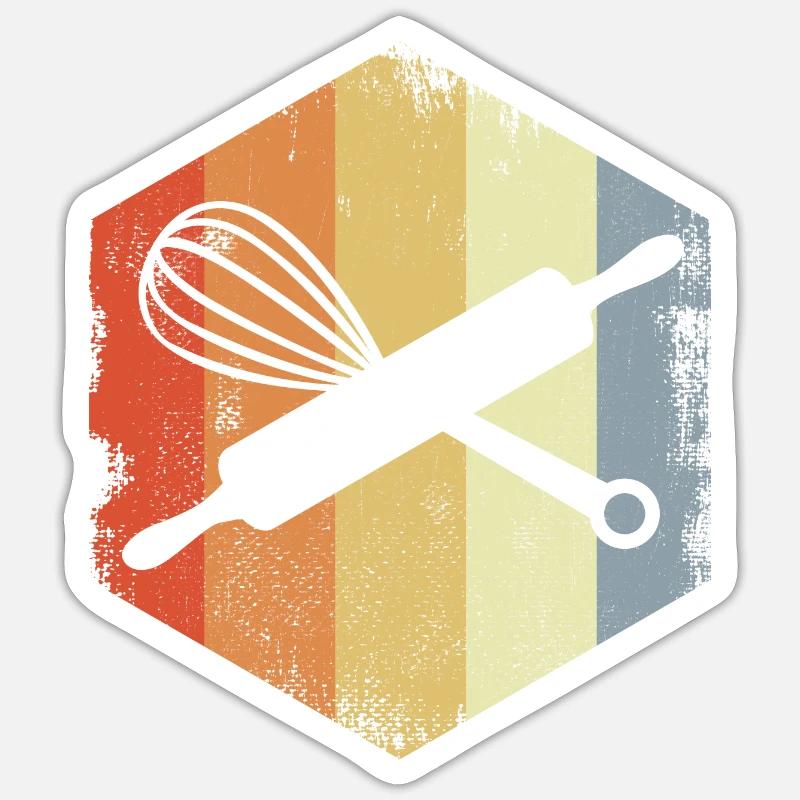 Dough Roll Hand Mixer Sticker size S (10 x 10 cm)