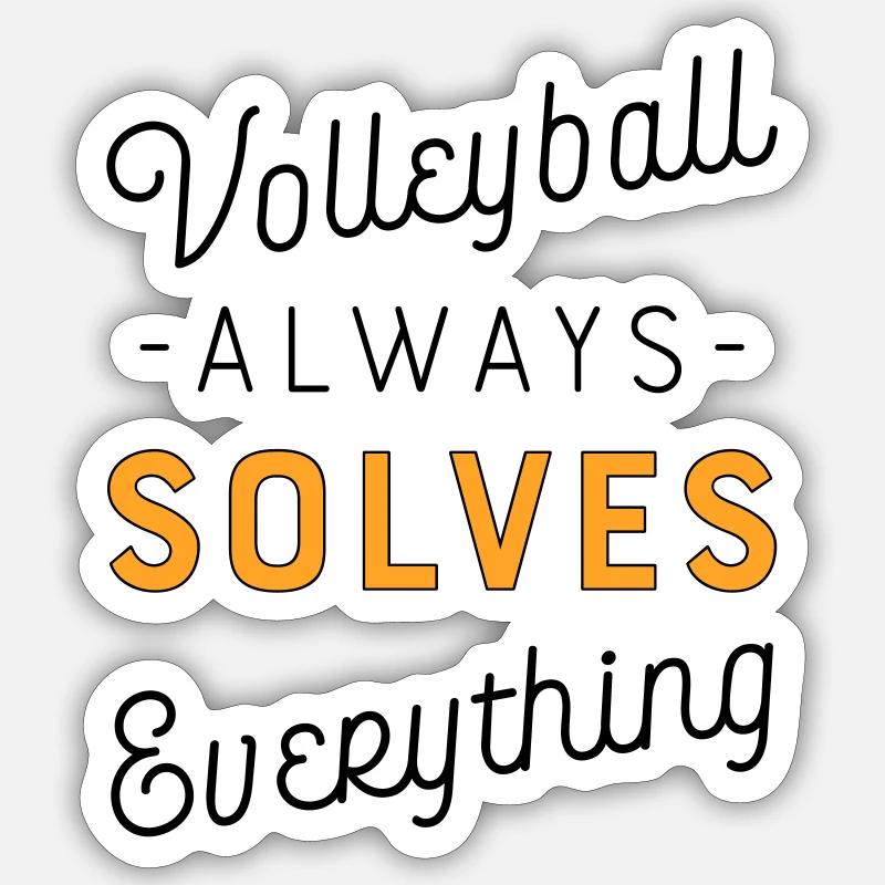 Volley-ball Sticker taille S (10 x 10 cm)