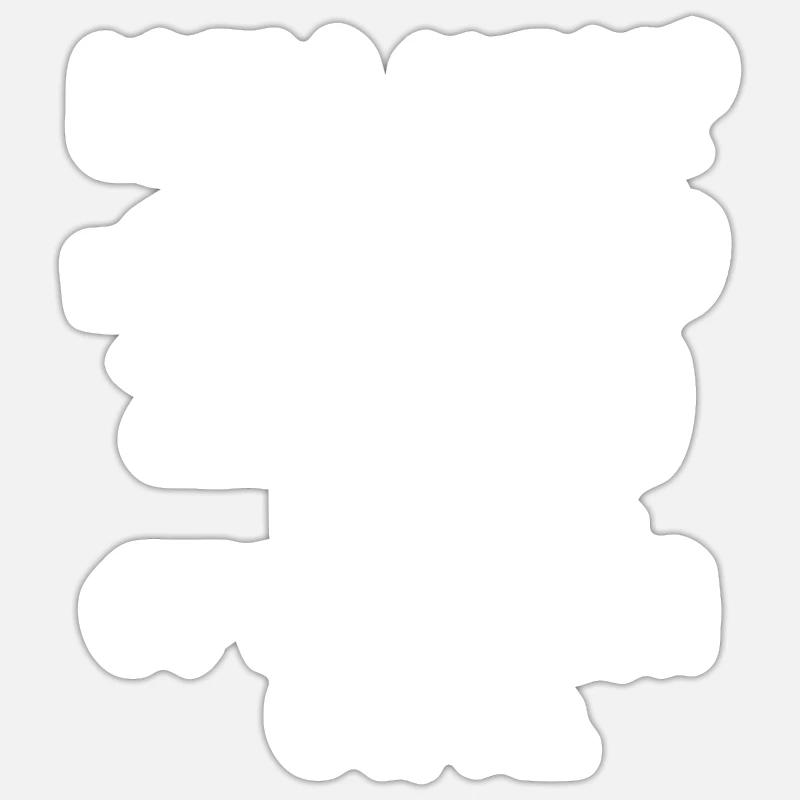 Neujahrsprost, Januar-Peers - Sticker Größe S (10 x 10 cm) - Mattweiß