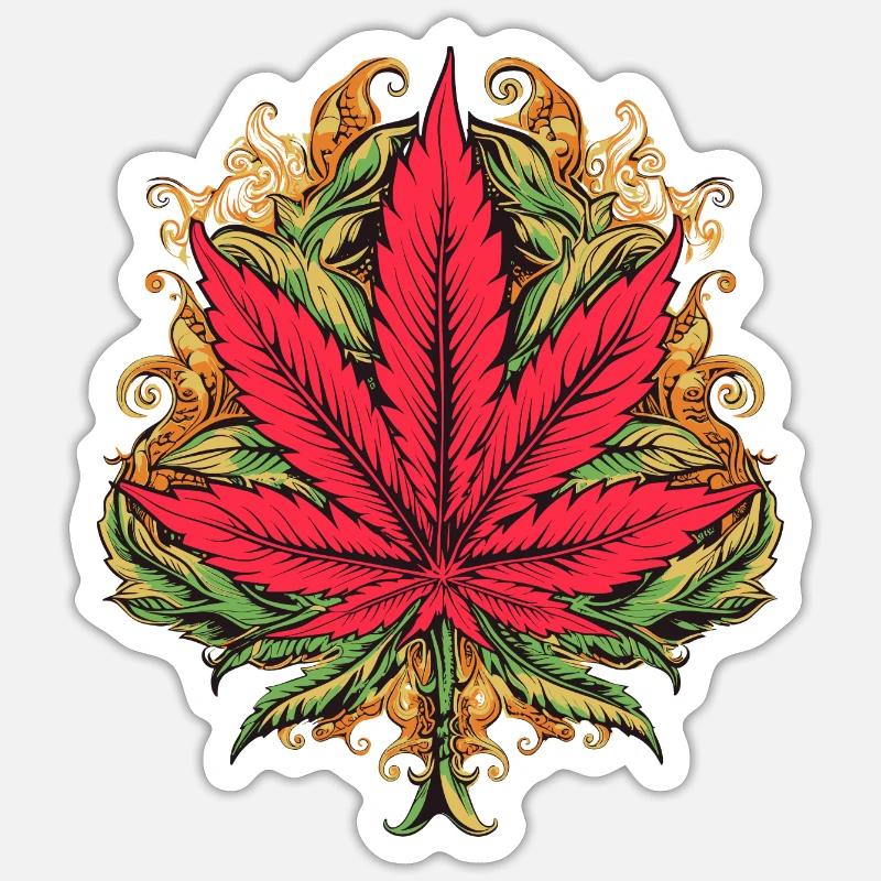 Red Maria Sticker size S (10 x 10 cm)