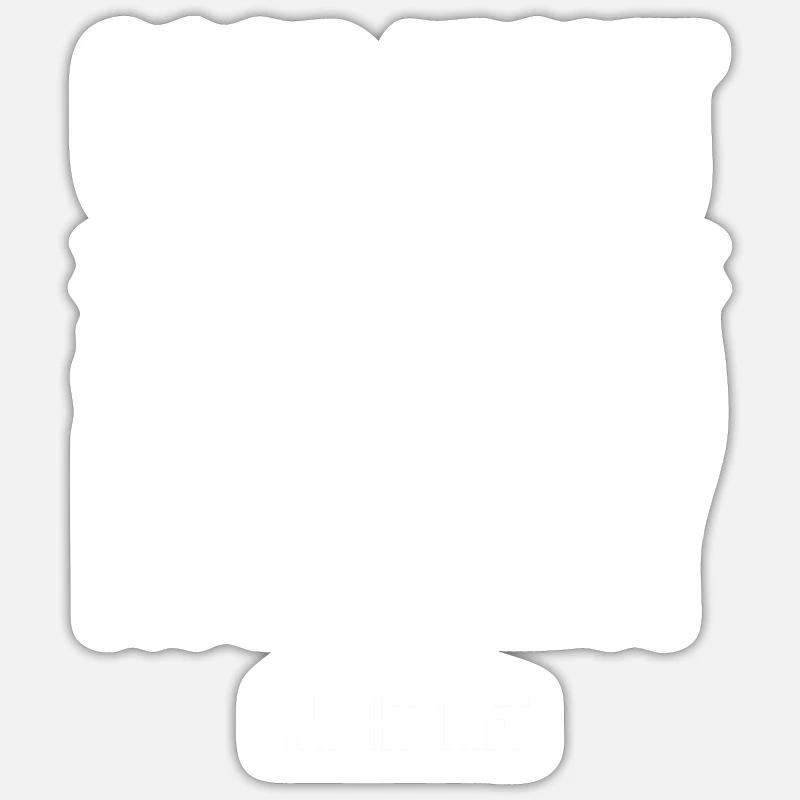 Nachtschicht Sprüche | Nachtarbeiter Geschenkidee - Sticker Größe S (10 x 10 cm) - Mattweiß