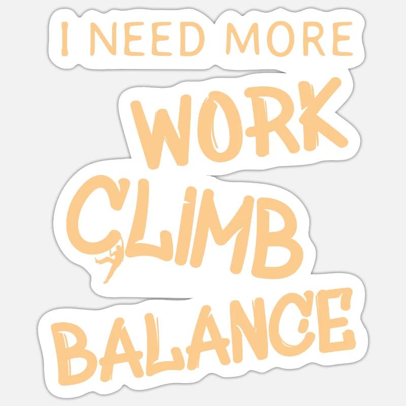 klettern Sticker Größe S (10 x 10 cm)
