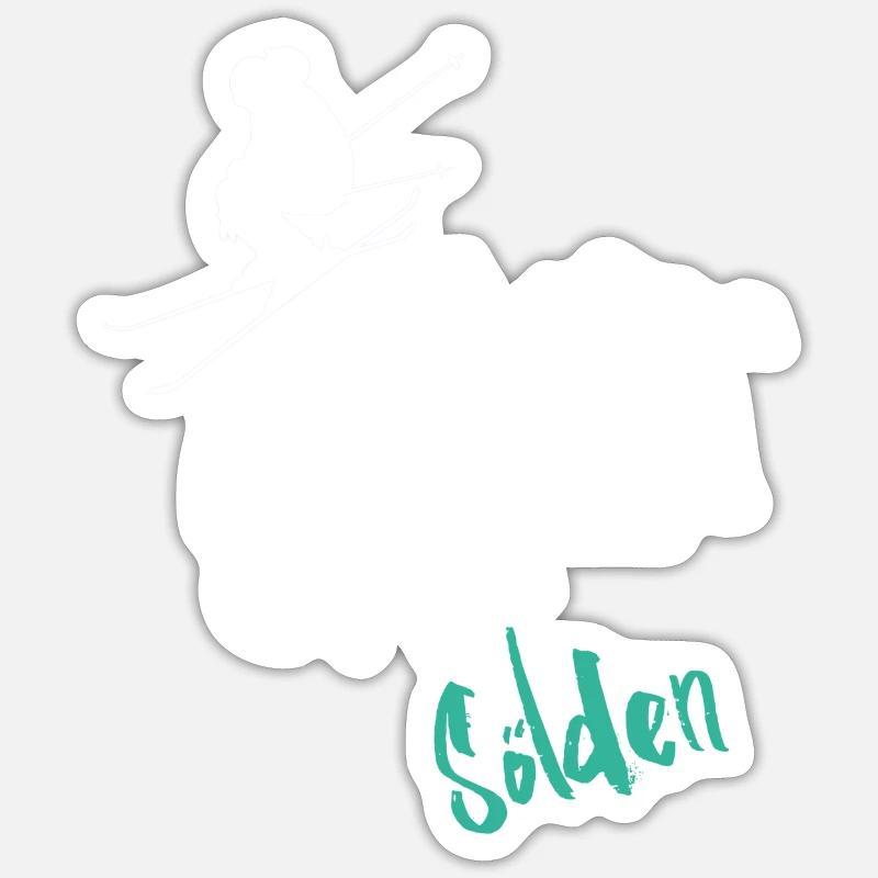 Ski Sölden Sticker taille S (10 x 10 cm)