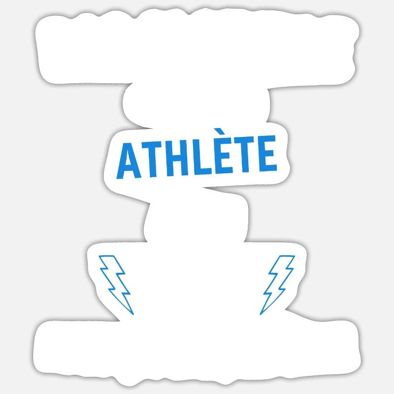 Awesome Athlete - Sticker size S (10 x 10 cm) - white matte