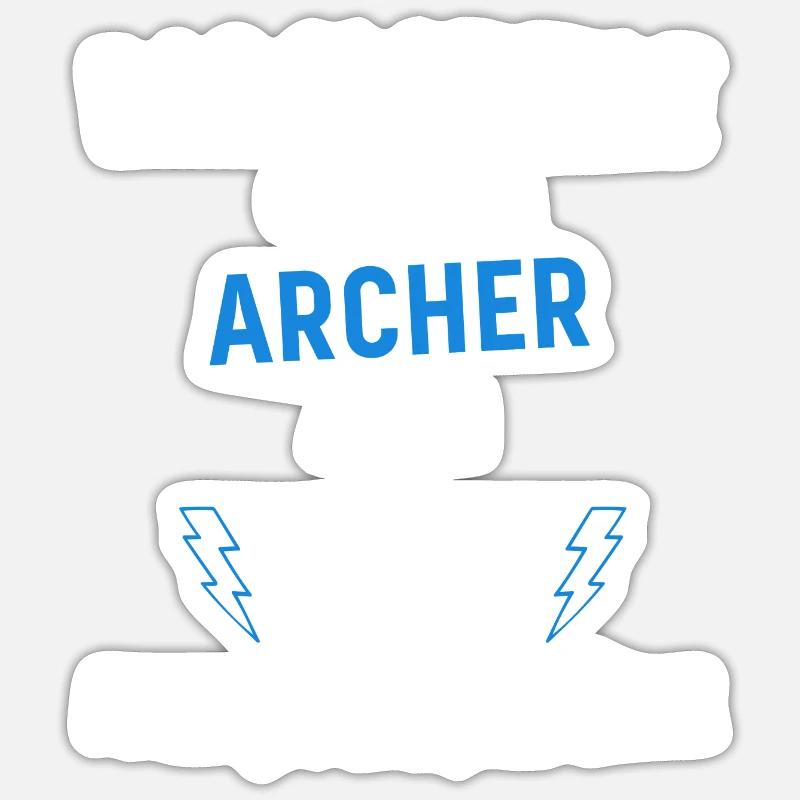 Awesome Archer - Sticker size S (10 x 10 cm) - white matte