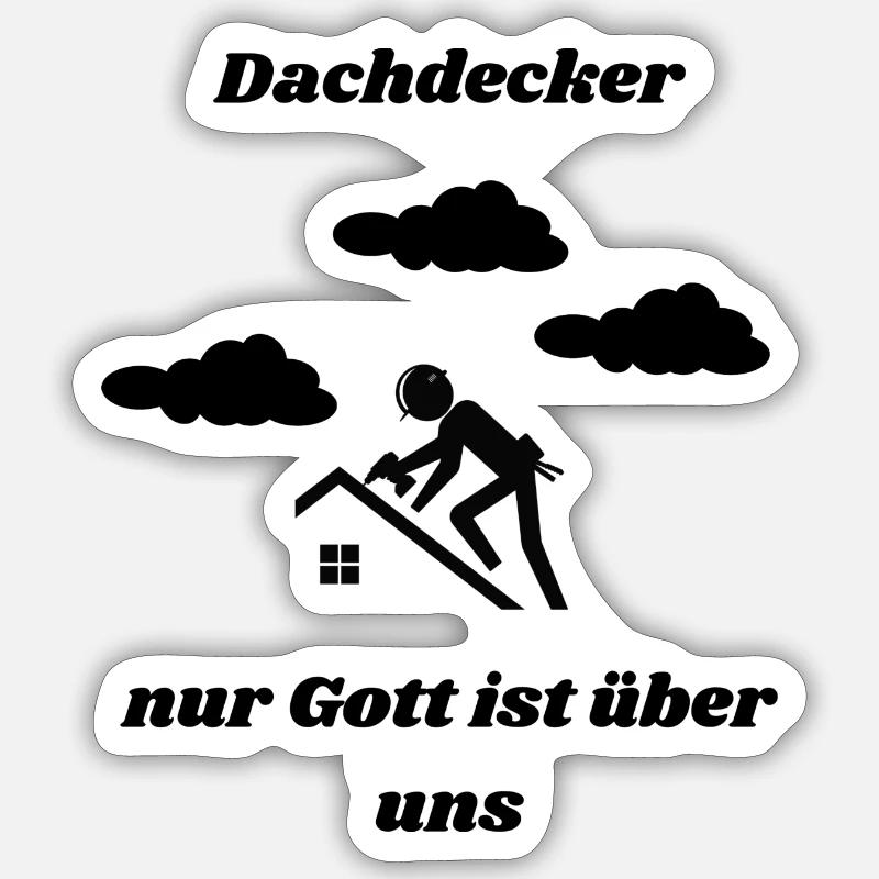 Roofer Sticker size S (10 x 10 cm)