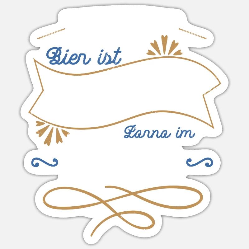 pub brewing drink hops funny saying Sticker size S (10 x 10 cm)