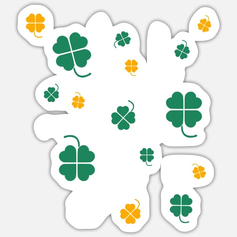 Shamrock,Shamrocks , Irlande Sticker taille S (10 x 10 cm)
