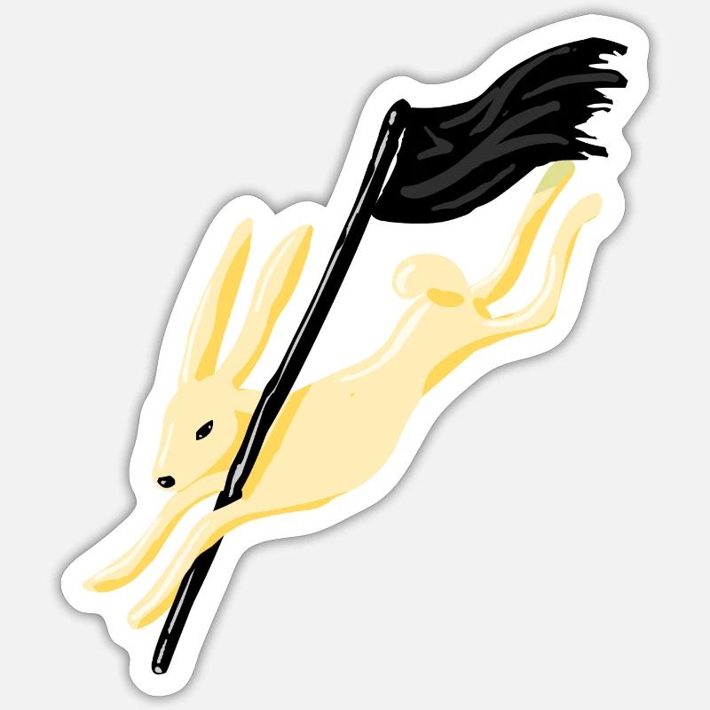 RABBIT Sticker size S (10 x 10 cm)