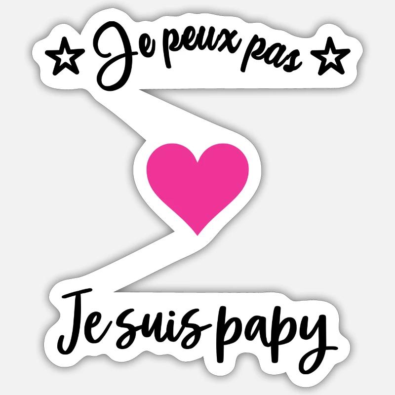 PAPY. PAPA - Sticker taille S (10 x 10 cm) - blanc mat
