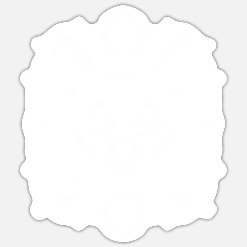 Easter Ostara Eostre Pagan Spring Hare Sticker size S (10 x 10 cm)