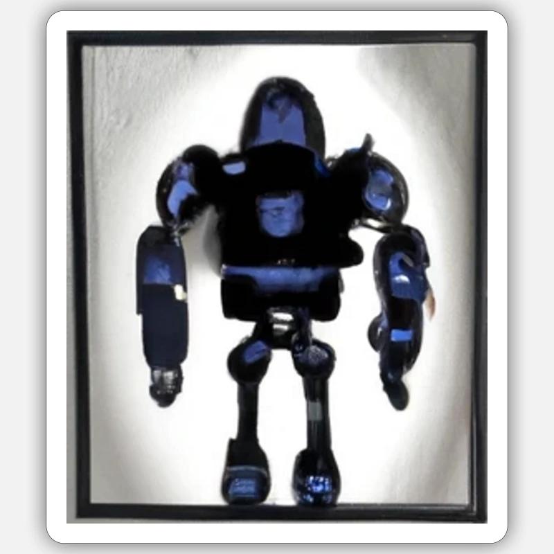 design robot attrayant Sticker taille S (10 x 10 cm)