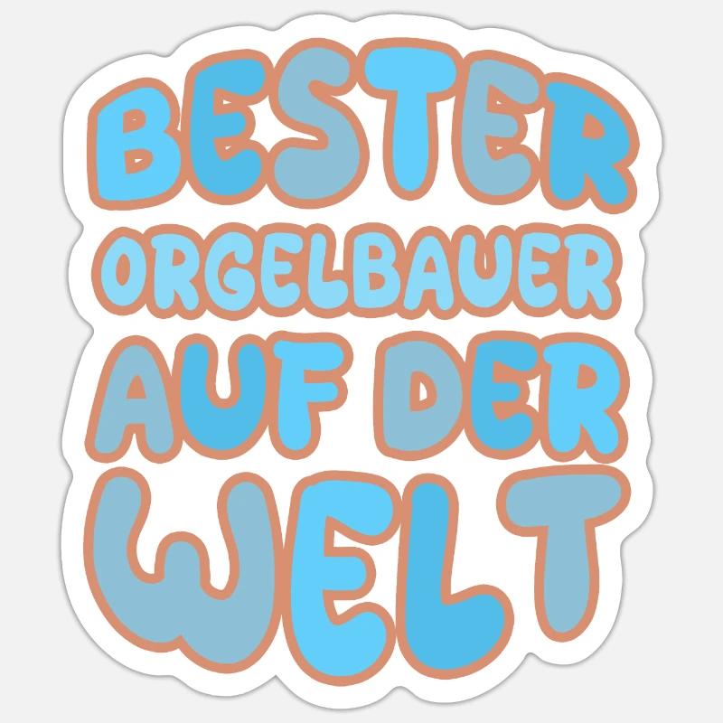 Vocation Organ Builder Sticker size S (10 x 10 cm)