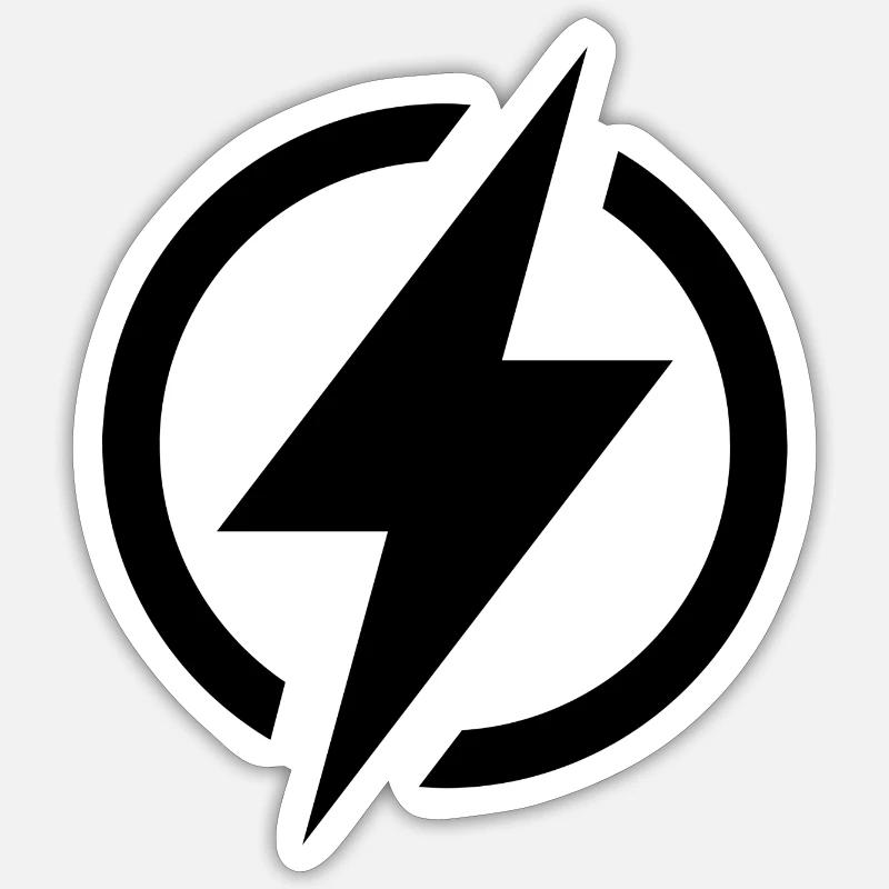 Lightning Sticker size S (10 x 10 cm)