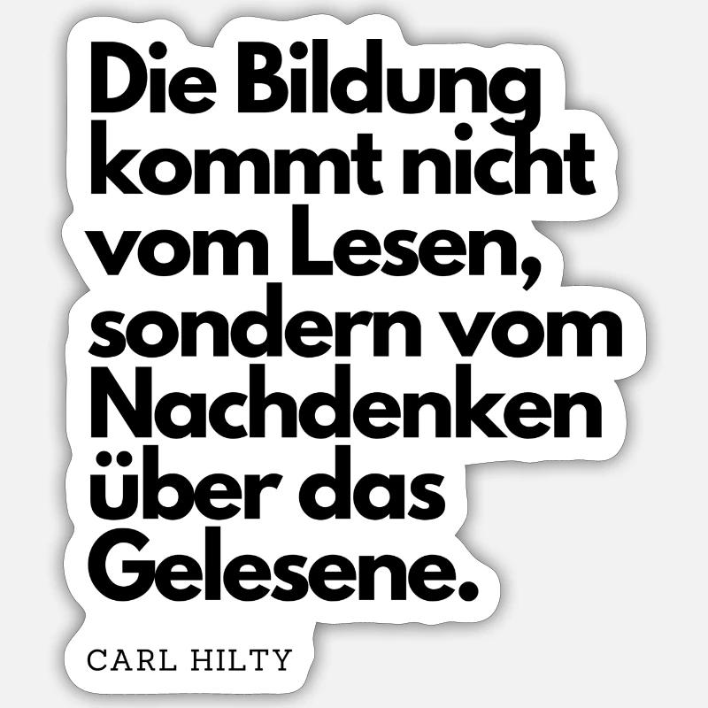 Bildung Sticker Größe S (10 x 10 cm)