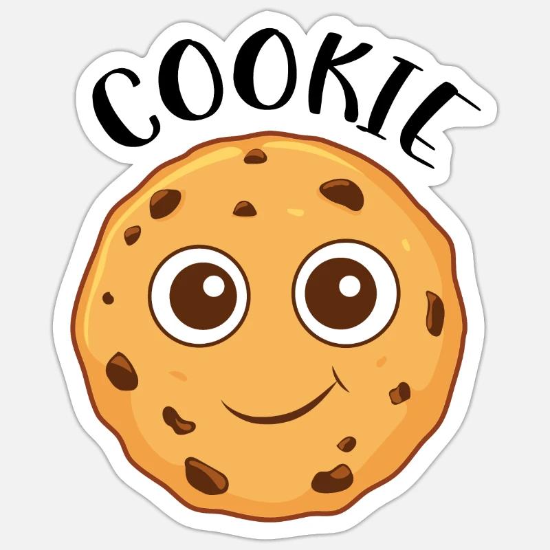 Cute Chocolate Chip Cookie Sticker size S (10 x 10 cm)