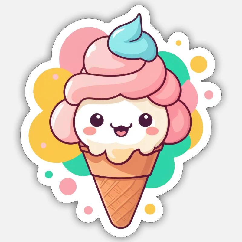 Summertime Ice Age Sticker size S (10 x 10 cm)