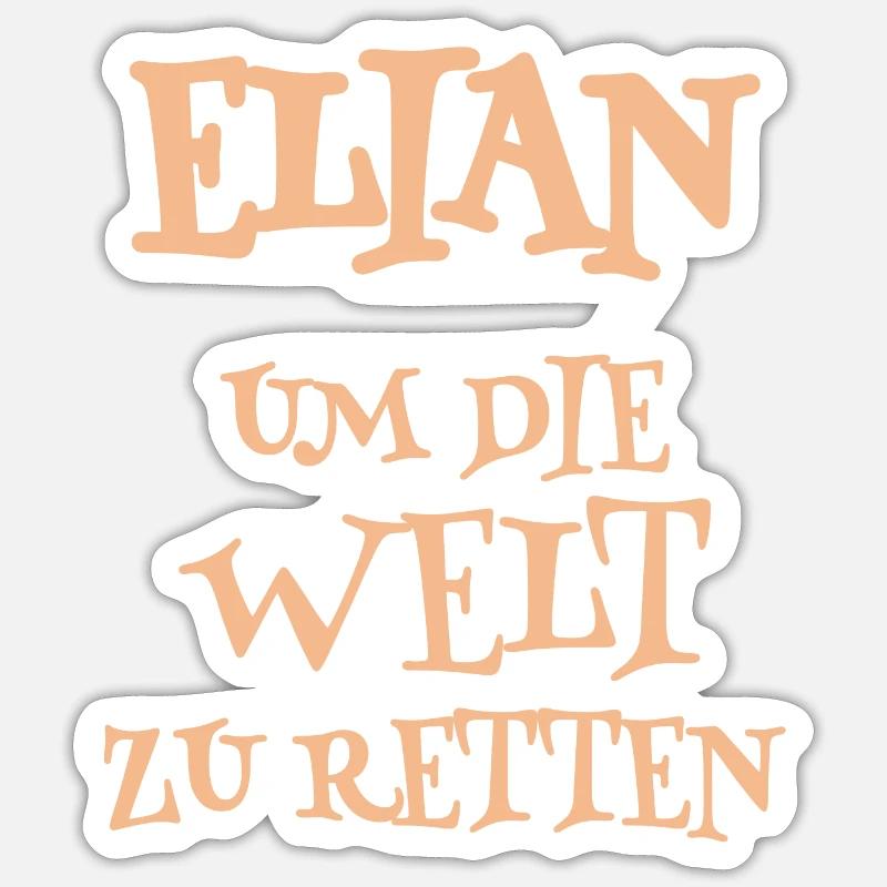 Aide Elian - Sticker taille S (10 x 10 cm) - blanc mat
