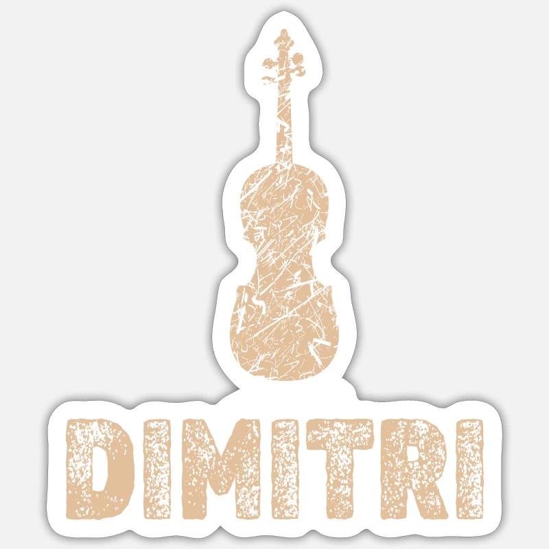 Viola Dimitri - Sticker taille S (10 x 10 cm) - blanc mat