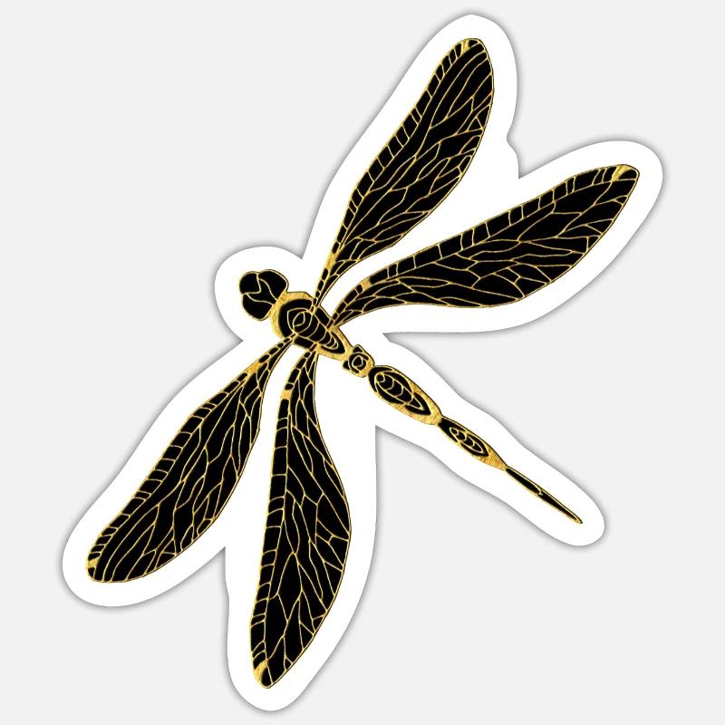 Libelle Sticker Größe S (10 x 10 cm)