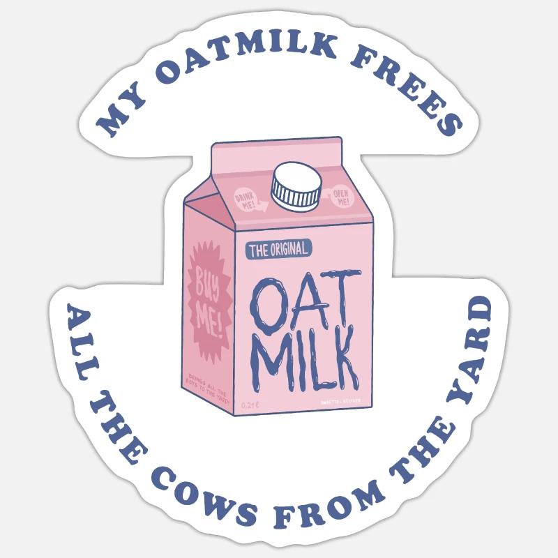 OatMilk Sticker Größe S (10 x 10 cm)