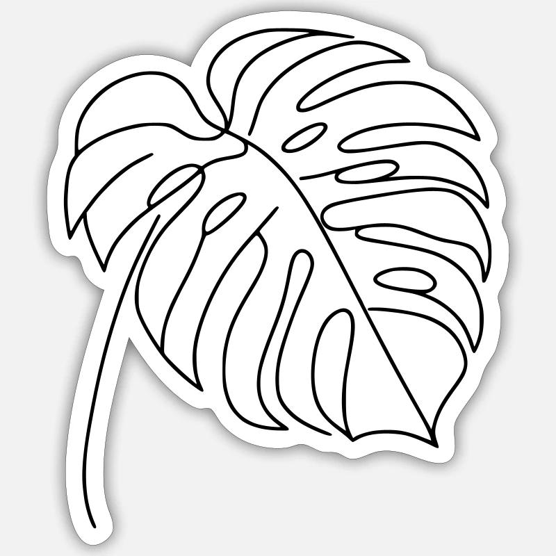 Monstera Sticker size S (10 x 10 cm)