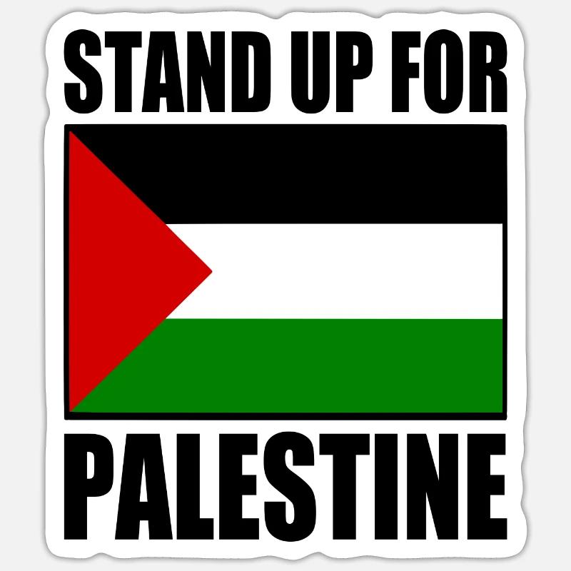 stand up for palestine Sticker Größe S (10 x 10 cm)
