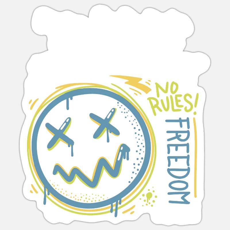 Future No Rules Sticker size S (10 x 10 cm)