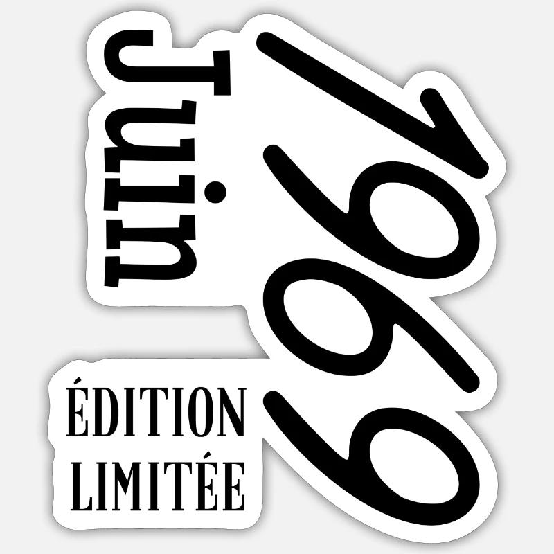 limitierte Auflage Juni 1969 - Sticker Größe S (10 x 10 cm) - Mattweiß