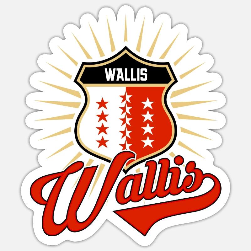 Valais - Sticker size S (10 x 10 cm) - white matte