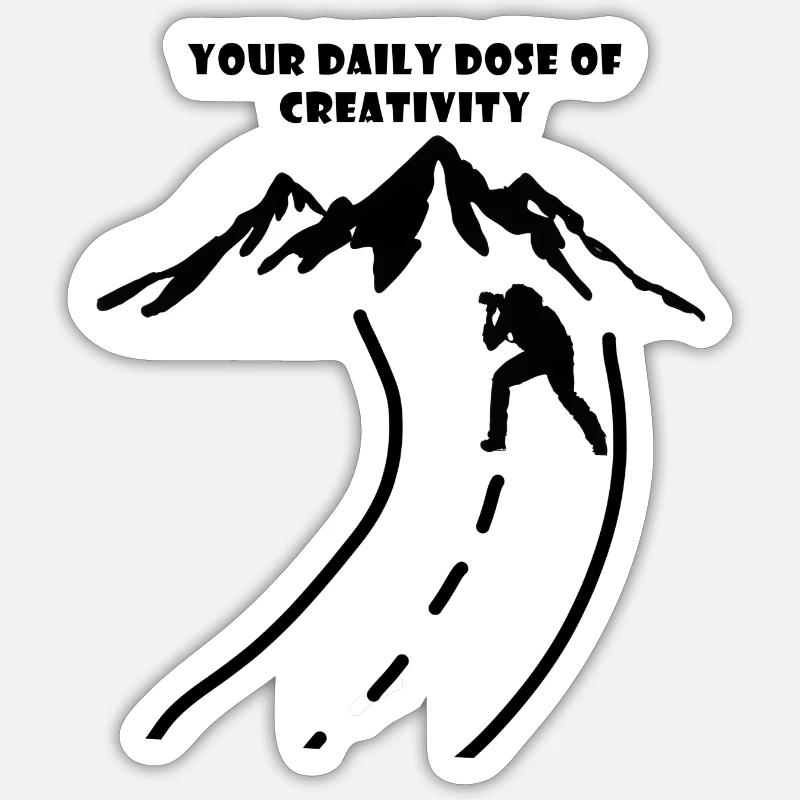 Content Creator - Sticker Größe S (10 x 10 cm) - Mattweiß