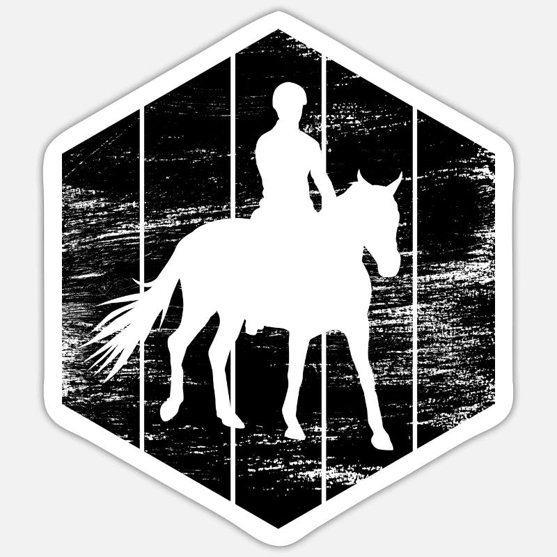Ride - Sticker size S (10 x 10 cm) - white matte
