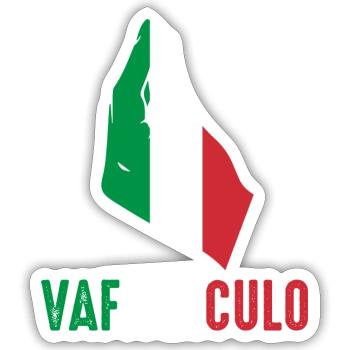 Italy Italian Vaffanculo - Sticker size S (10 x 10 cm) - white matte - Front