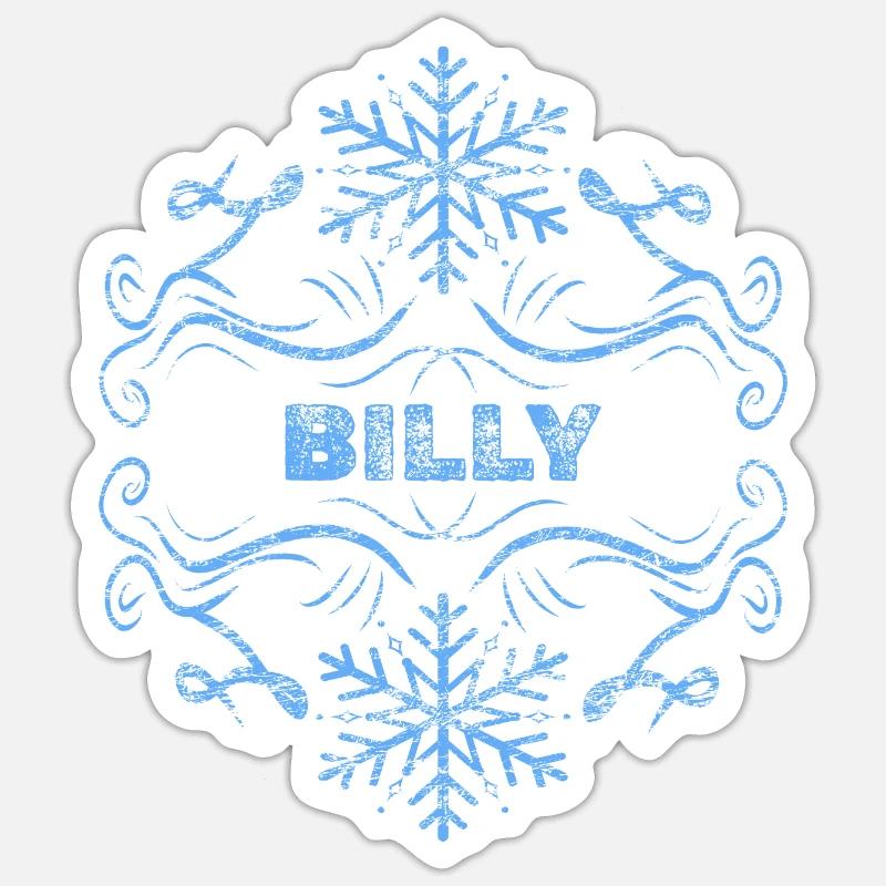Billy d’hiver Sticker taille S (10 x 10 cm)