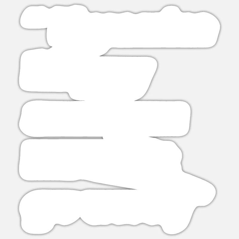 Drôle de dicton - Sticker taille S (10 x 10 cm) - blanc mat