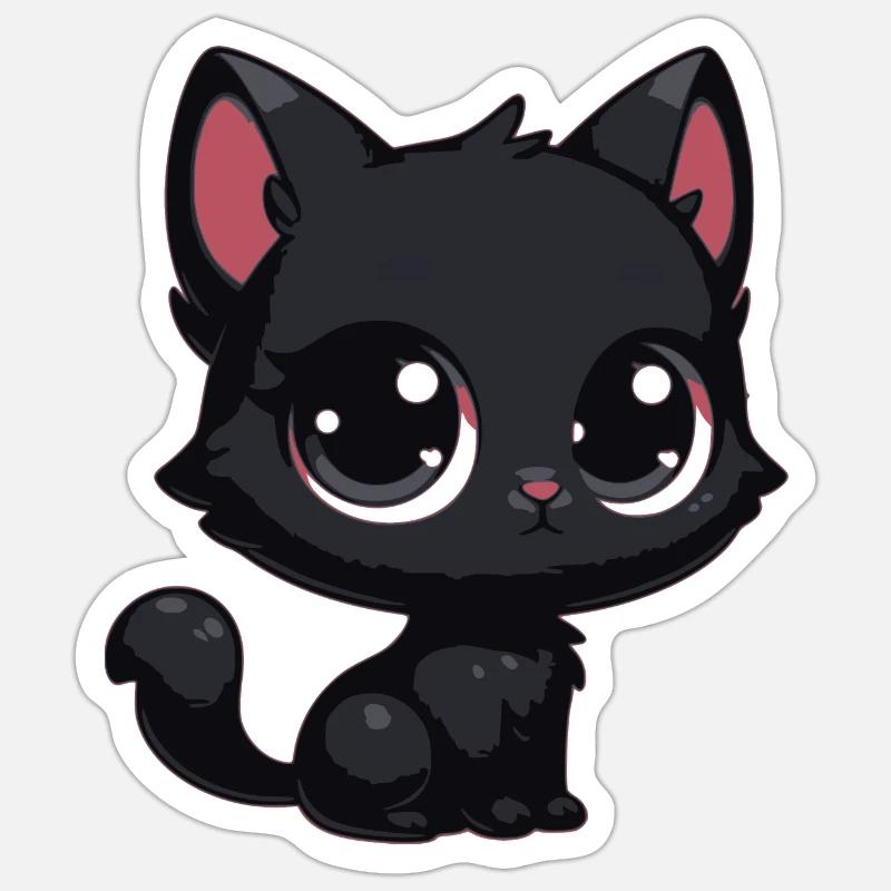 Bébé chat Sticker taille S (10 x 10 cm)