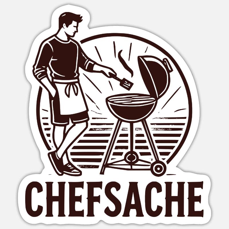 Chefsache Sticker Größe S (10 x 10 cm)