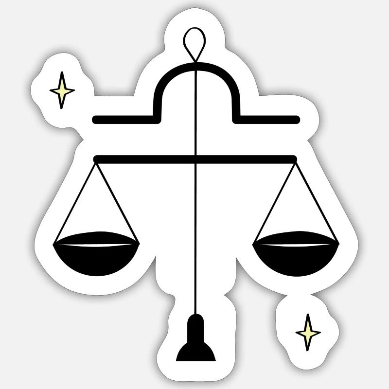 Libra Balance Sticker size S (10 x 10 cm)