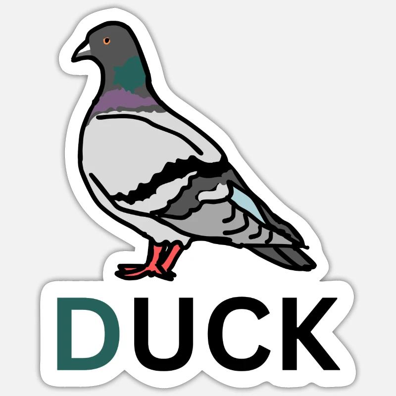 Duck Alert Sticker size S (10 x 10 cm)